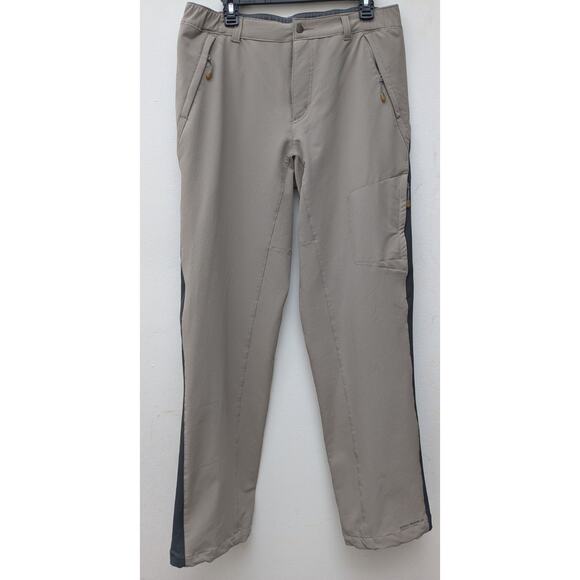 Columbia Titanium Pants Men's Soft Shell Omni-Shield Tan Size M 34 EUC - Picture 1 of 14